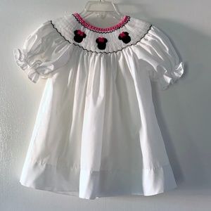 Size 3T (?) Minnie Mouse Smocked Dress by La-Tea-Da
